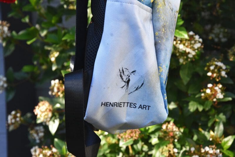 Einzigartiger Engel Rucksack in Blautönen – Bild 9