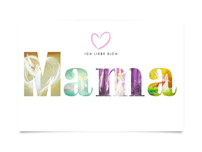 Engel Collage Poster "Mama" ein besonderes Schutzengelbild – Bild 3