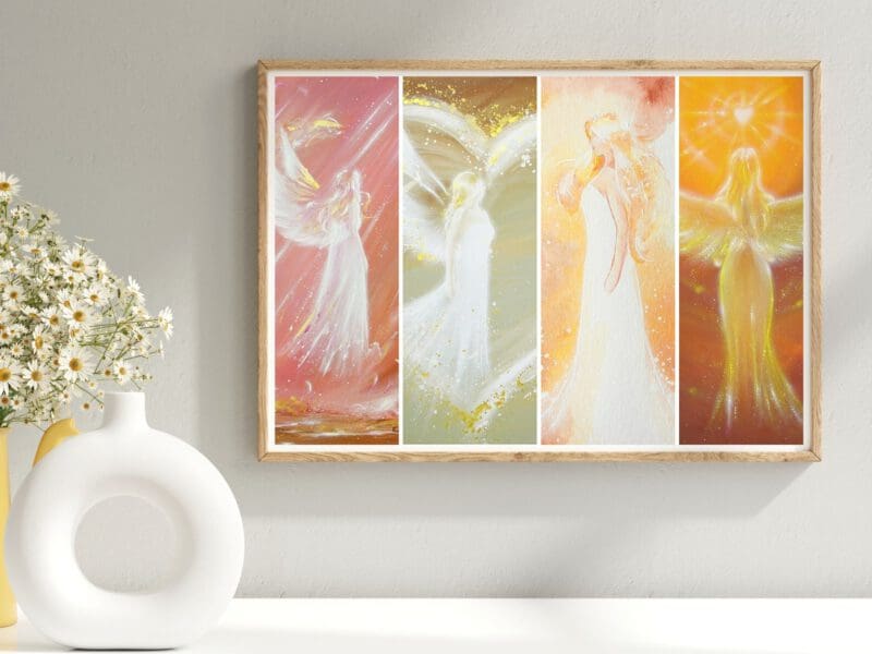 Engel Collage mit 4 Engelbildern – Bild 4