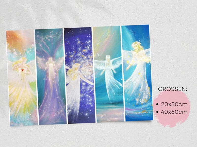 Engel Collage mit 5 Engelbildern – Bild 3