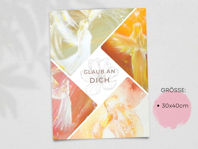 Schutzengel Collage "Glaub an Dich" – Bild 3