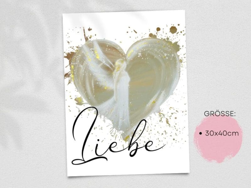 Engel Kunstfoto "Liebe" in den Größen 20x30cm, 30x40cm, 40x60cm – Bild 4