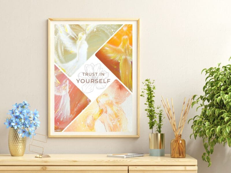 Schutzengel Collage "Trust in yourself"