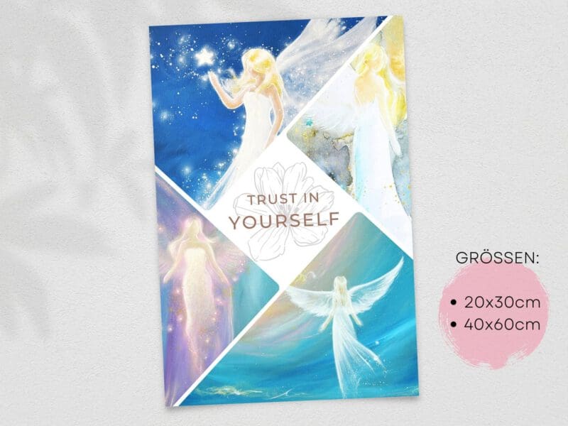 Schutzengel Bild Collage "Trust in yourself" – Bild 4