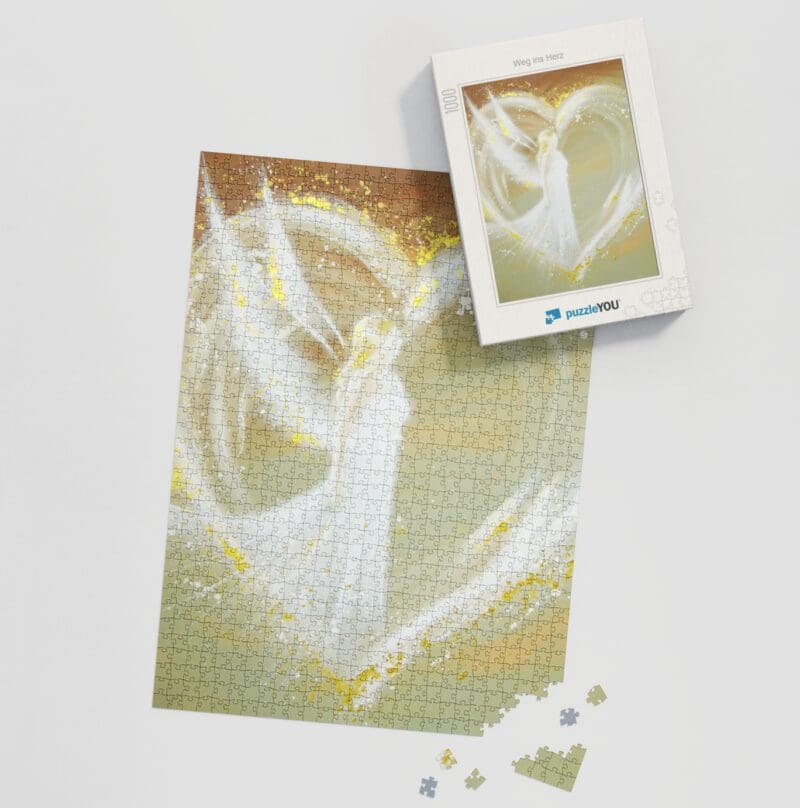 Engel Puzzle "Weg ins Herz" Engelbild zum puzzeln