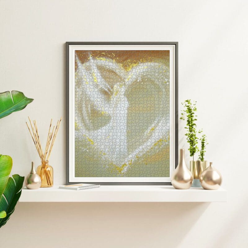 Engel Puzzle "Weg ins Herz" Engelbild zum puzzeln – Bild 4