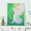 Original Engelbild " Geführt durch Liebe" - Handgemaltes Engel Wandbild in Acryl – Bild 3