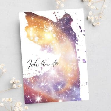 Engel Grusskarte Postkarte "Ich bin da"