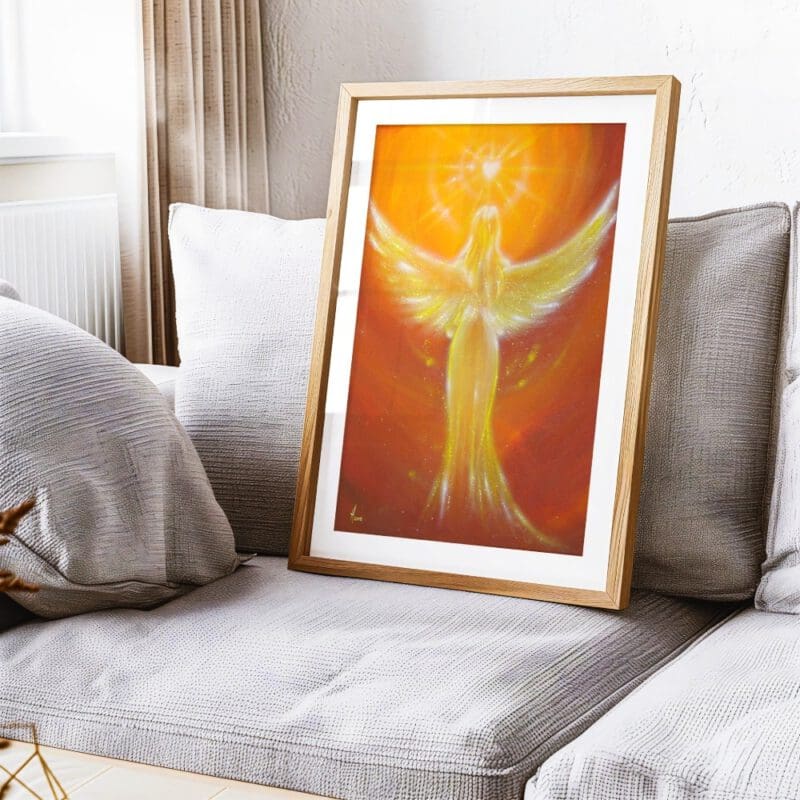 Engel Poster: "Das Herz weiss es" Strahlendes Wandbild mit ganz viel Liebe – Bild 11