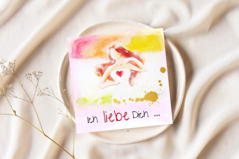 Geschenk Buch "Ich liebe Dich..." Schutzengel Büchlein für eine einzigartige Person