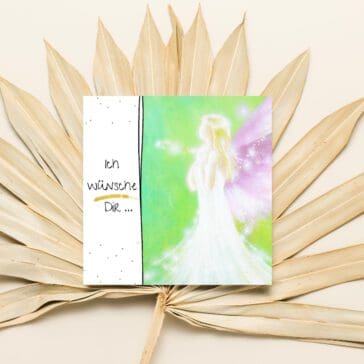 Geschenk Buch für einen besonderen Menschen "Ich wünsche Dir..." Schutzengel Büchlein 10x10cm