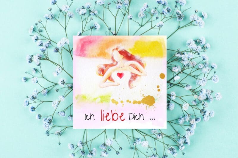 Geschenk Buch "Ich liebe Dich..." Schutzengel Büchlein für eine einzigartige Person – Bild 2