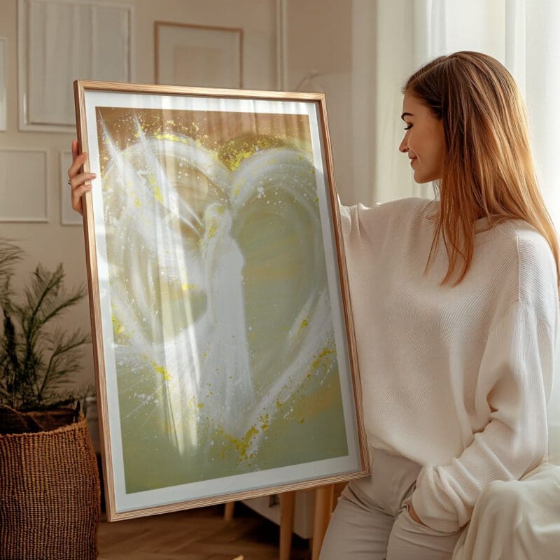 Engelbild "Weg ins Herz" - Ein Engel Poster voller Wärme und Liebe – Bild 10