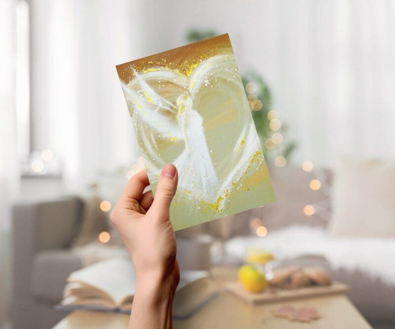 Engelbild "Weg ins Herz" - Ein Engel Poster voller Wärme und Liebe – Bild 13