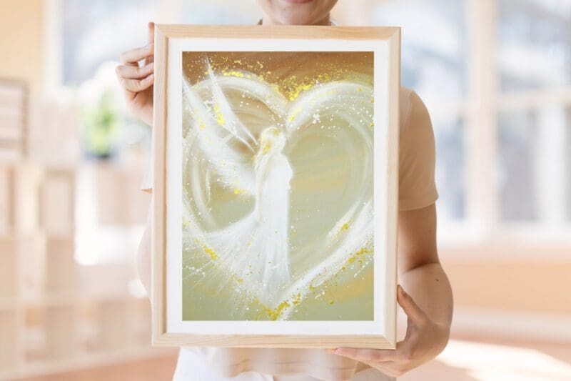 Engelbild "Weg ins Herz" - Ein Engel Poster voller Wärme und Liebe – Bild 12