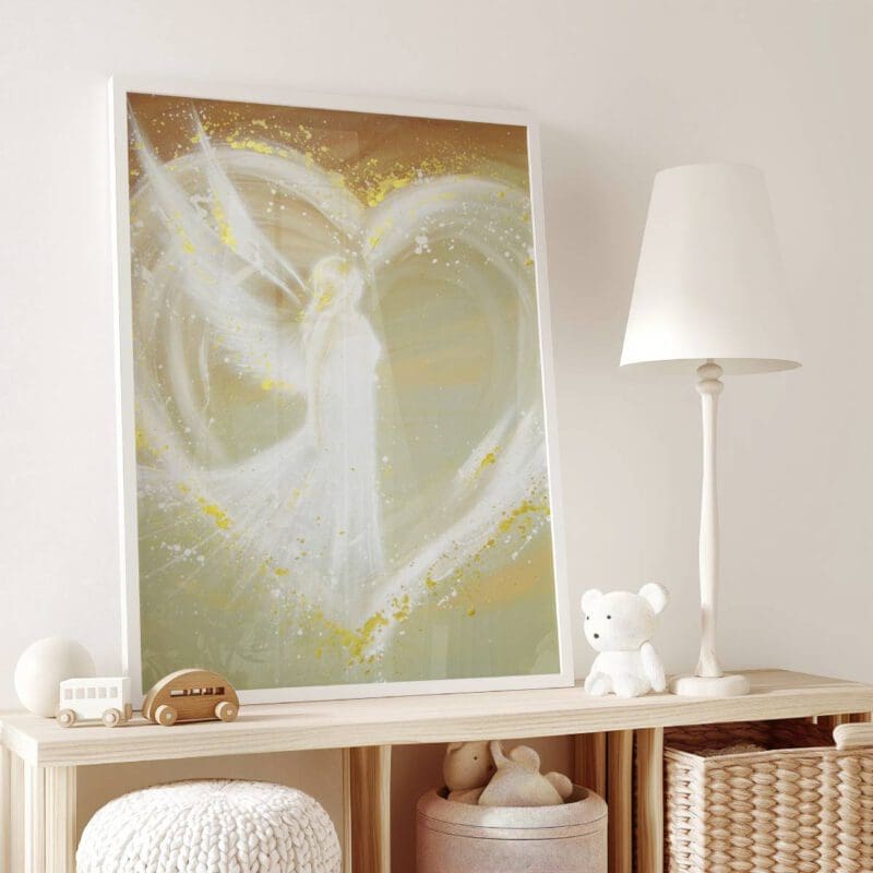 Engelbild "Weg ins Herz" - Ein Engel Poster voller Wärme und Liebe – Bild 6