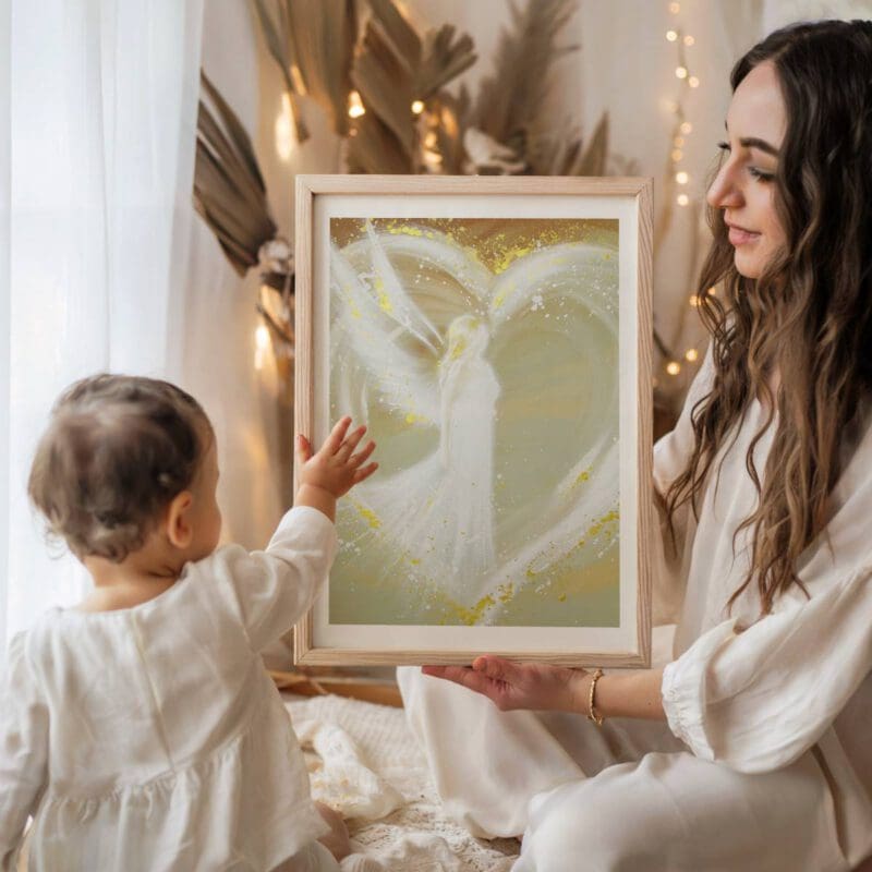 Engelbild "Weg ins Herz" - Ein Engel Poster voller Wärme und Liebe – Bild 7