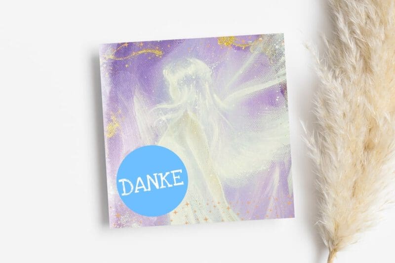 Engel Büchlein "Danke" liebevolles Dankeschön Geschenk für Wertschätzung – Bild 8