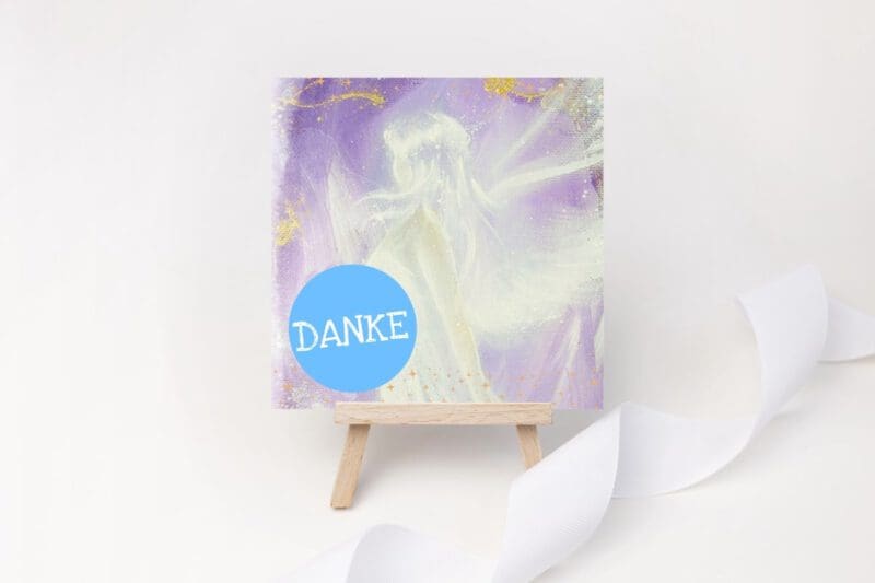 Engel Büchlein "Danke" liebevolles Dankeschön Geschenk für Wertschätzung