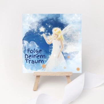 Affirmationen - Buch mit Engeln - "Folge Deinem Traum" Günstiges Sinnvolles Geschenk