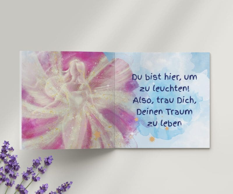 Geschenk Engel Büchlein "Folge Deinem Traum" Engelbuch für Mut und zur Bestärkung – Bild 4