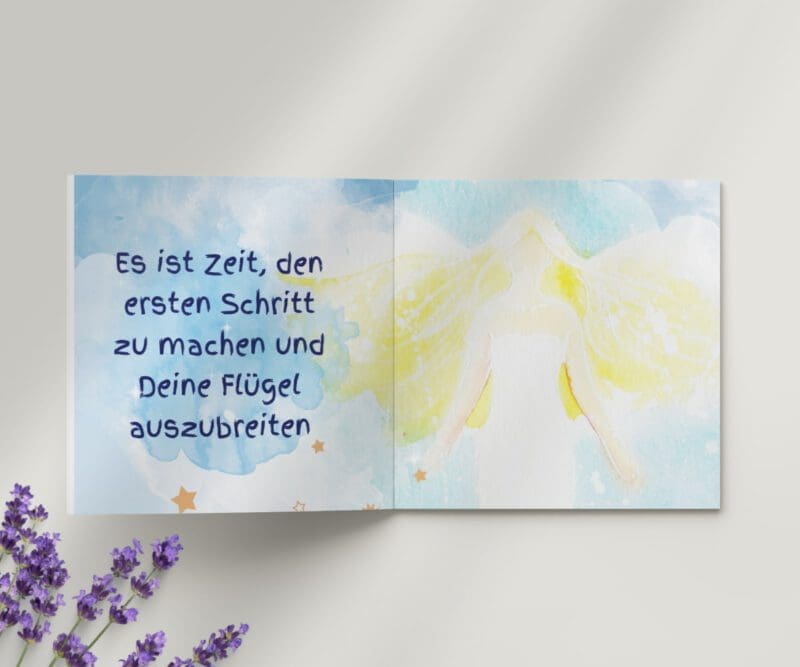 Geschenk Engel Büchlein "Folge Deinem Traum" Engelbuch für Mut und zur Bestärkung – Bild 5