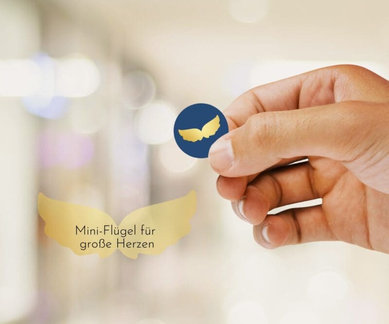Schutzengel Engelsflügel Sticker – kleine Zeichen des Lichts zum Aufkleben – Bild 2