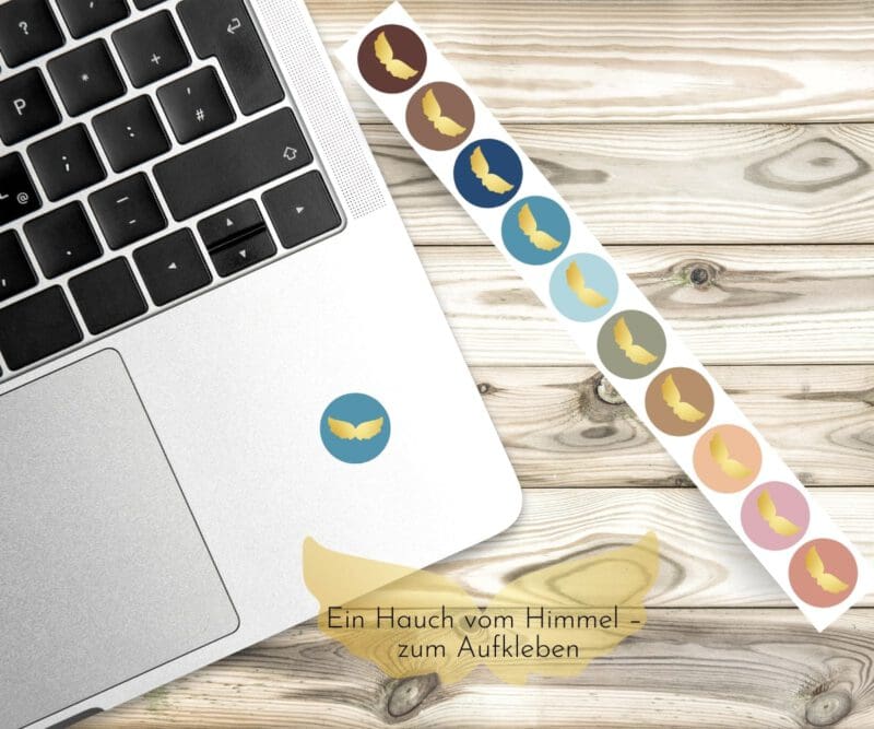 Schutzengel Engelsflügel Sticker – kleine Zeichen des Lichts zum Aufkleben – Bild 8