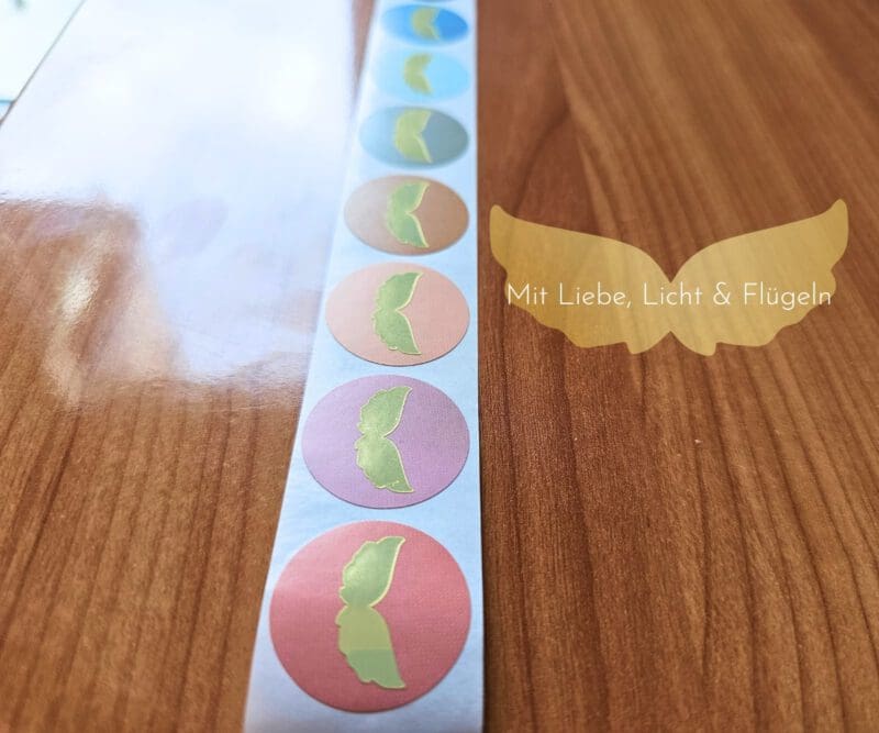 Schutzengel Engelsflügel Sticker – kleine Zeichen des Lichts zum Aufkleben – Bild 9