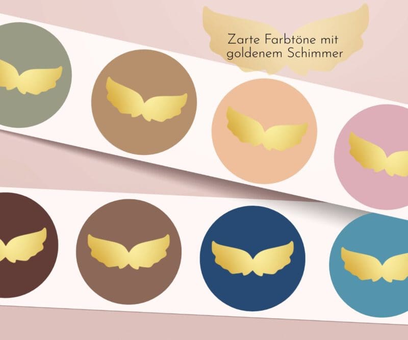 Schutzengel Engelsflügel Sticker – kleine Zeichen des Lichts zum Aufkleben – Bild 7