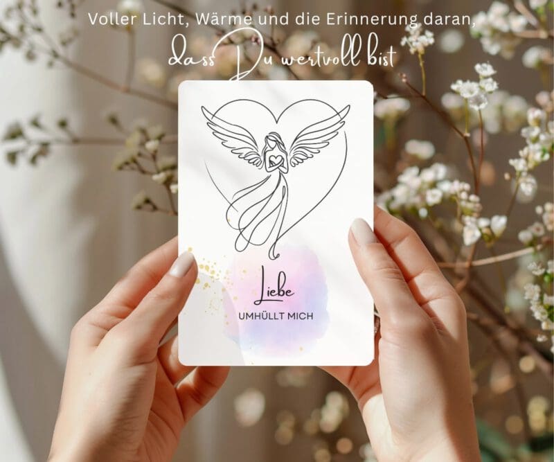 Seelenfunke - kraftvolle Engel Affirmationskarten, Achtsamkeitskarten, Engelkarten die Dich begleiten – Bild 8