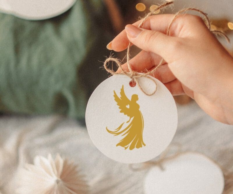 Schutzengel Vinyl Sticker – 64 Goldene Lichtzeichen zum Aufkleben und Verzieren – Bild 8