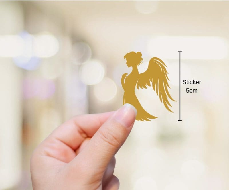 Schutzengel Vinyl Sticker – 64 Goldene Lichtzeichen zum Aufkleben und Verzieren – Bild 4