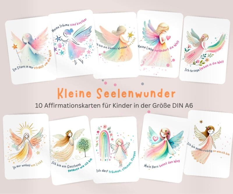 Engel Affirmationskarten für Kinder