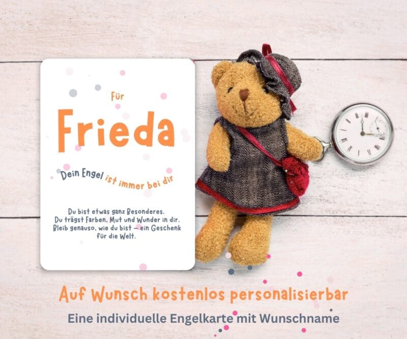 Engel Affirmationskarten für Kinder „Kleine Seelenwunder“ - Personalisierbares Geschenk für mehr Selbstvertrauen, Geborgenheit – Bild 4