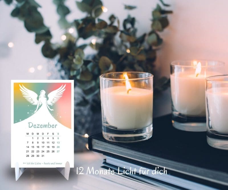 Positiver Engel Kalender 2026 - Ein Jahr voller Wunder in A6 zum Aufstellen mit Affirmationen – Bild 9