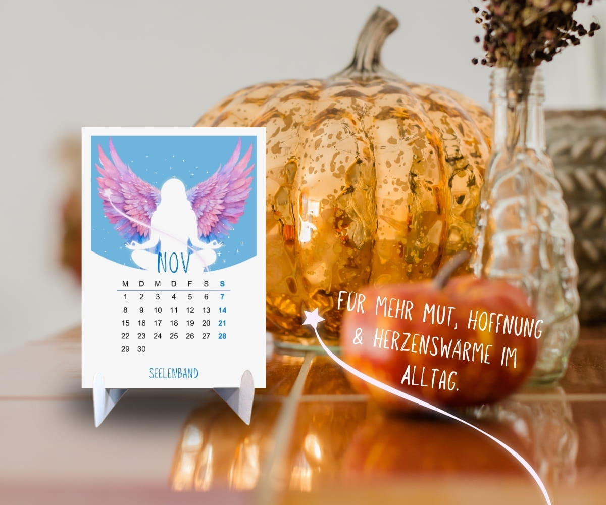 Positiver Engel Kalender 2027 - Seelenschimmer - in A6 zum Aufstellen mit Affirmationen – Bild 8