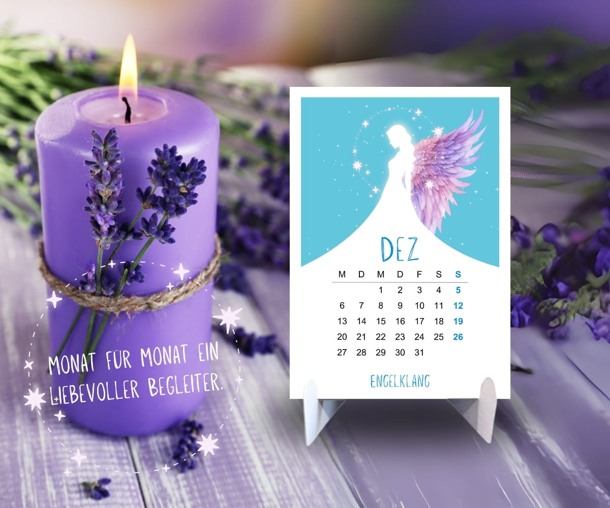 Positiver Engel Kalender 2027 - Seelenschimmer - in A6 zum Aufstellen mit Affirmationen – Bild 7