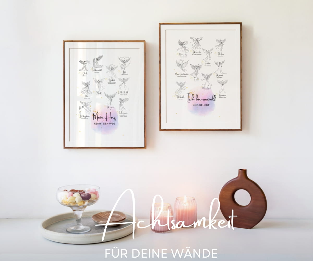 Seelenfunke Affirmationsposter – Lichtvolle Worte für Herz & Seele, 2-teiliges Set in A4 / A3 – Bild 7
